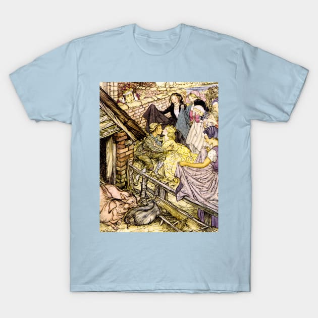 The Swineherd - Arthur Rackham T-Shirt by forgottenbeauty